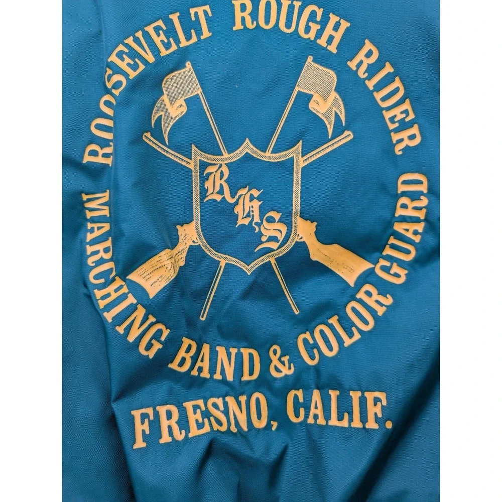 Vtg Roosevelt High Rough Riders Marching Band Jacket Mens XL Fresno California